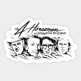 4 Horsemen of Sasquatch Research Sticker